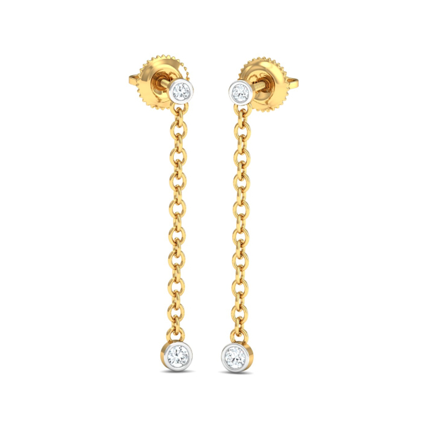 Dainty Chain Drop Earrings