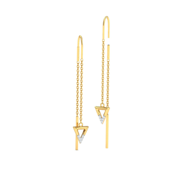 Trikon Sui Dhaaga Earrings