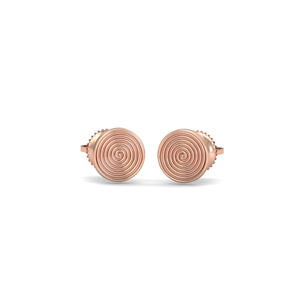 Swirling Gold Studs