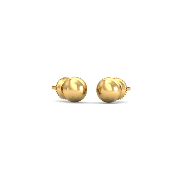 Gold Button Studs