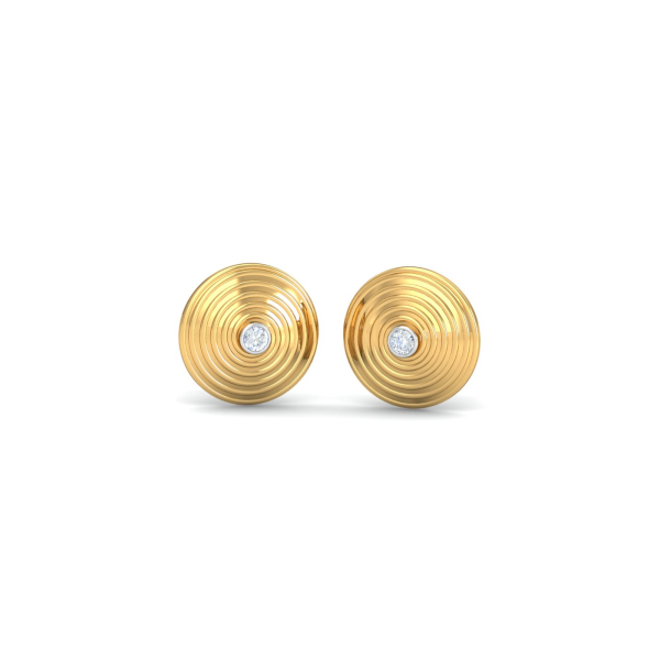 Whirlpool Diamond Stud Earrings