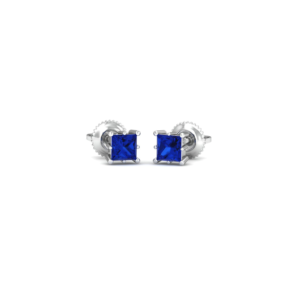 Parzva Sapphire Stud Earrings