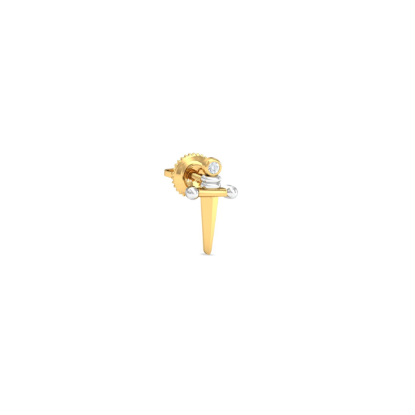 Sword Diamond Stud For Men
