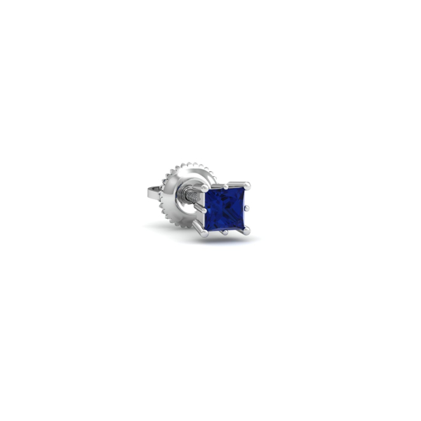 Parzva Sapphire Stud For Men