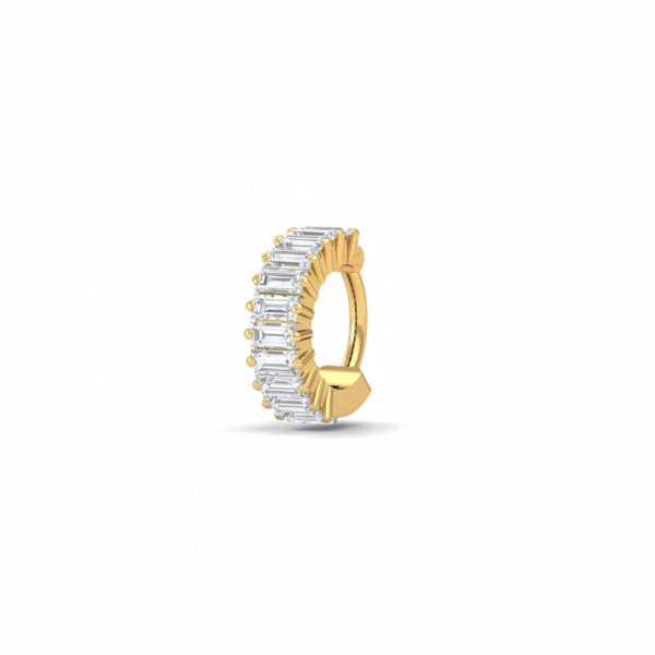 Baguette Diamond Nose Ring