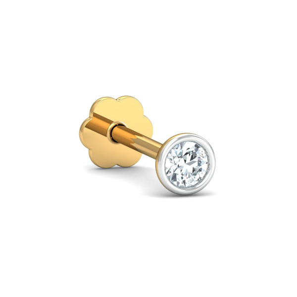 Bezel 5 Cent Nose Stud