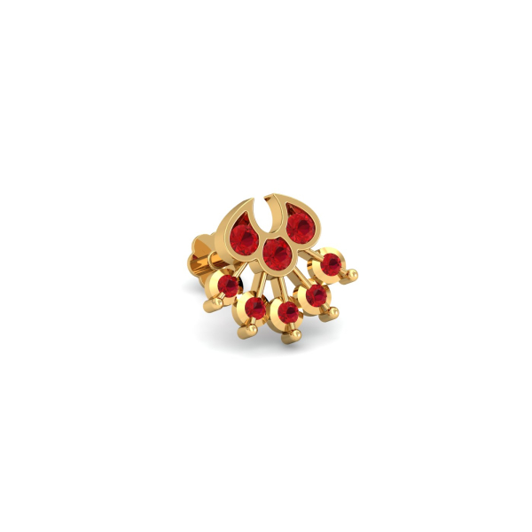 Zinnia Ruby Nose Stud