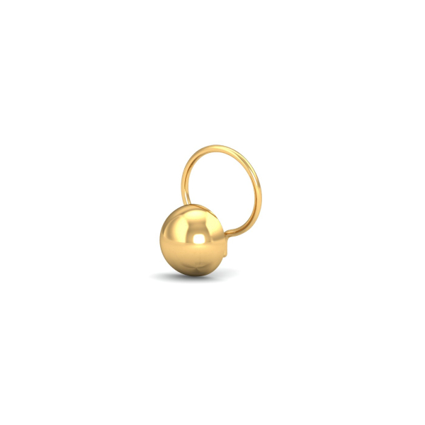 Gold Button Nose Wire