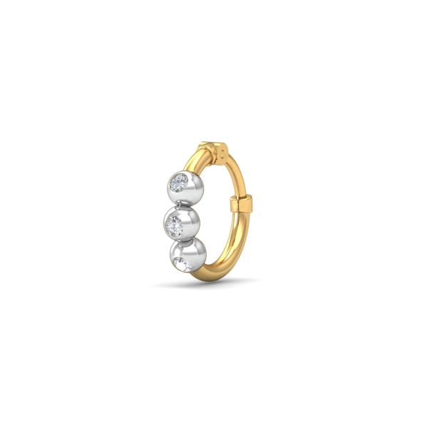 3 Beads Diamond Nosering