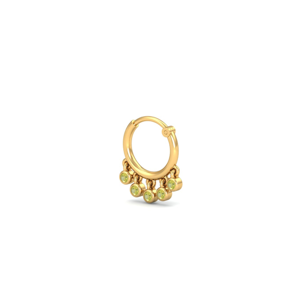 Sunlit Sapphire Septum Ring