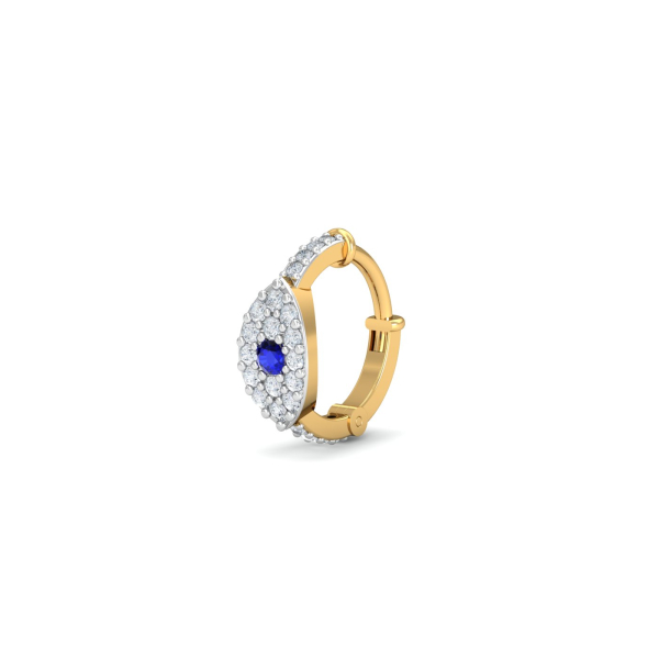 Sapphire EvilEye Nose Ring