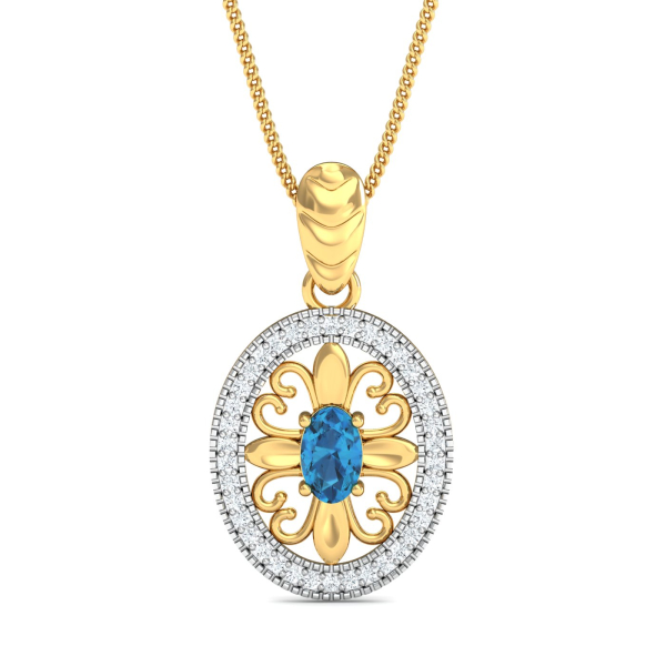Blume Blue Topaz Pendant