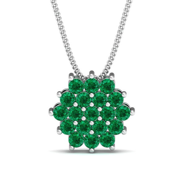 Daisy Emerald Pendant