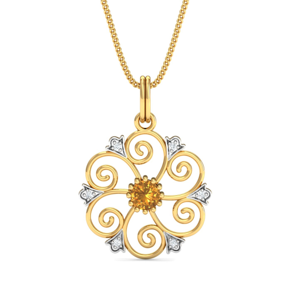 Cosmos Citrine Pendant