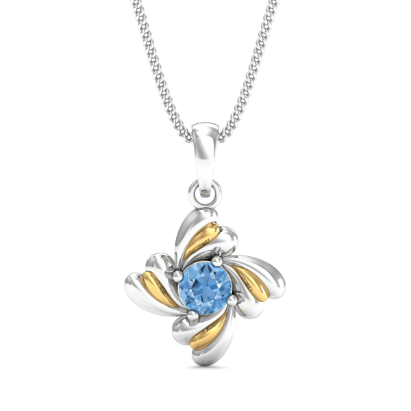 Aqua Petal Pendant