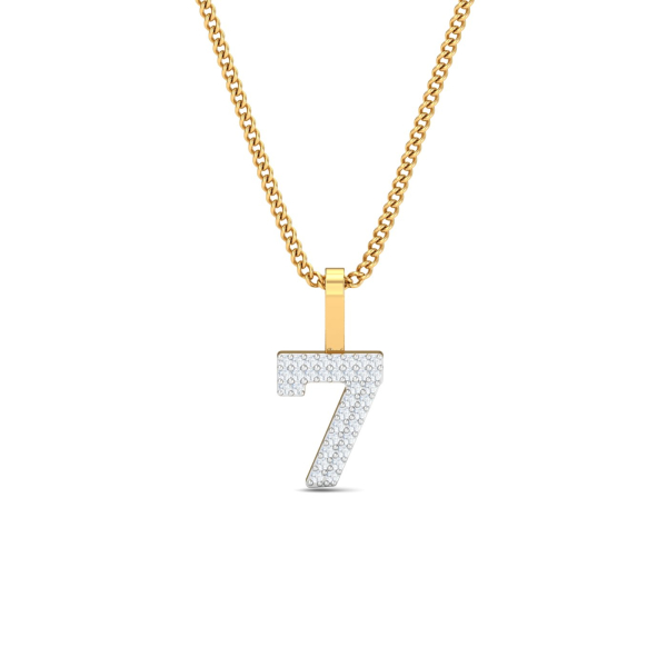 Number 7 Diamond Pendant