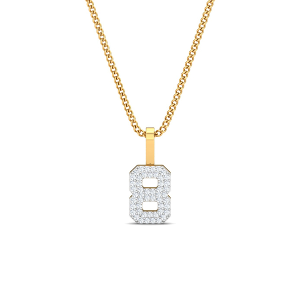 Number 8 Diamond Pendant