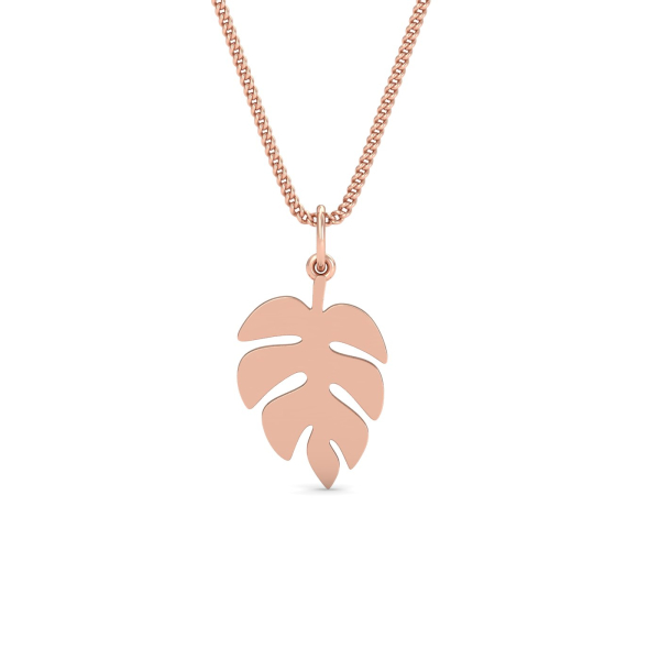 Pink Leaf Pendant