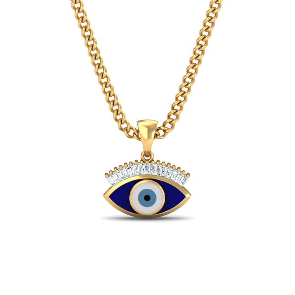 Blue-Hued EvilEye Pendant