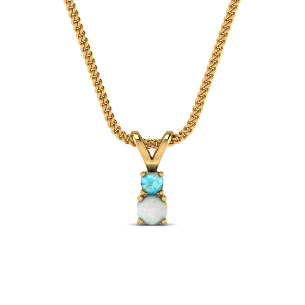 Opal Turquoise Pendant