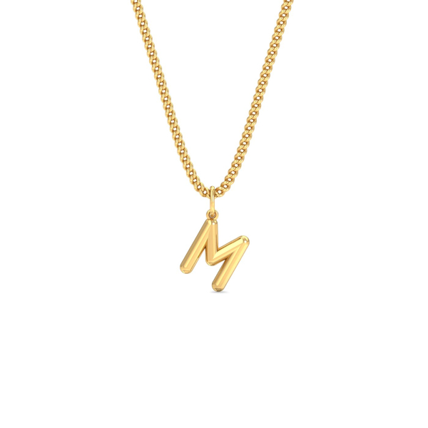 Balloon M Initial Pendant