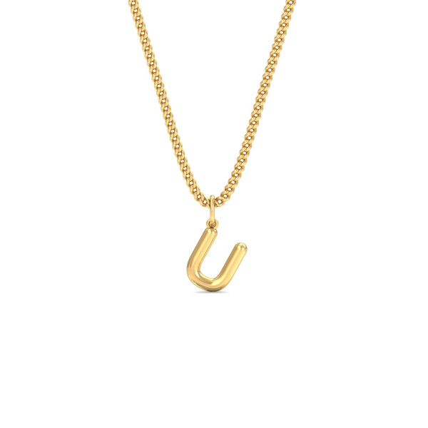 Balloon U Initial Pendant