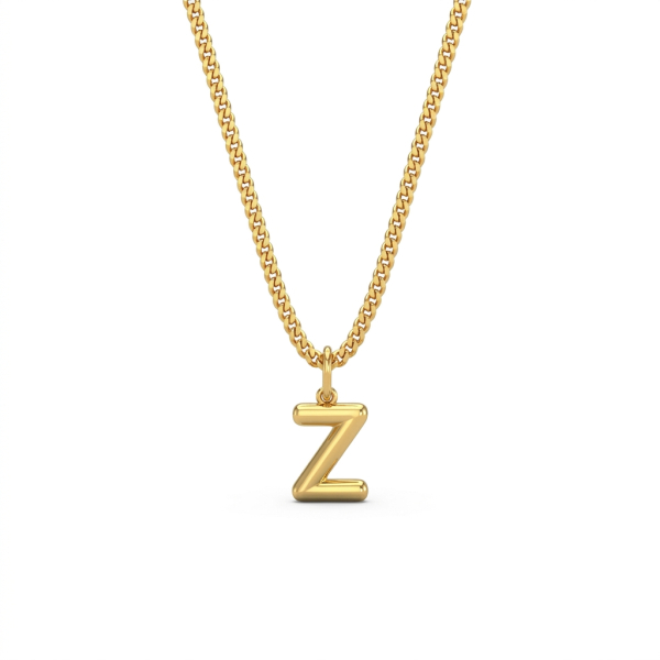 Balloon Z Initial Pendant