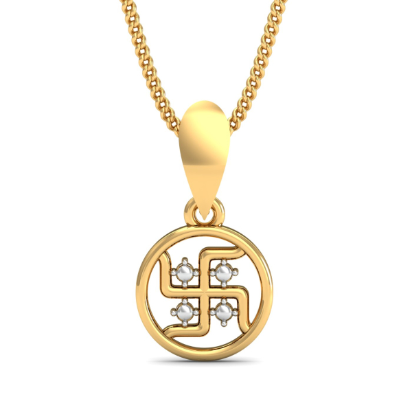 Beaded Swastik Pendant