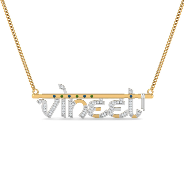 Vineet Double Loop Enamel Pendant