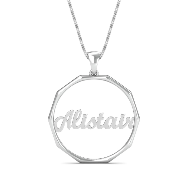 Deca Enclosed Name Pendant