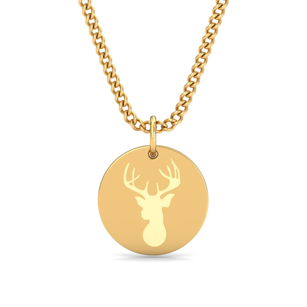 Deer Engraved Pendant