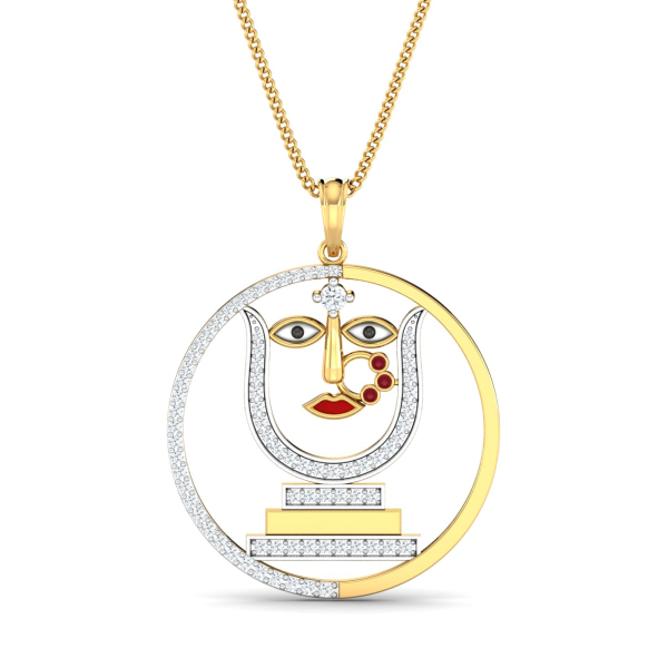 Devi Durga Diamond Pendant
