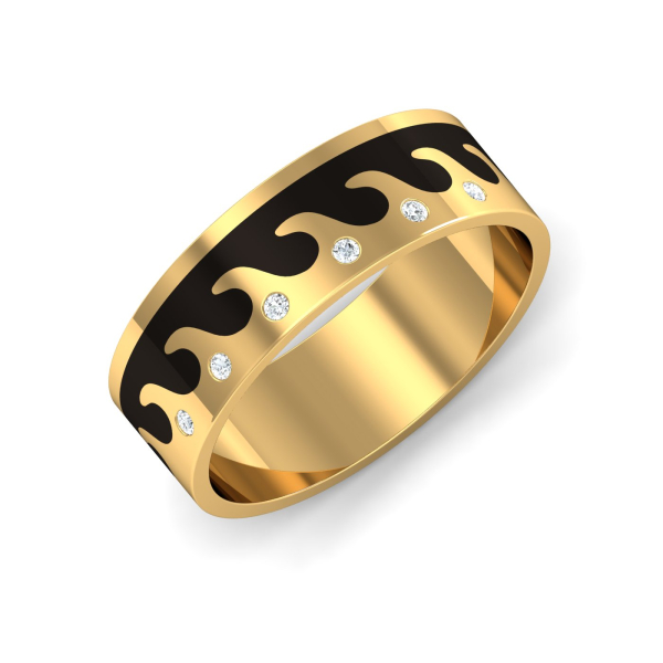 Abyss Enamel Men's Ring