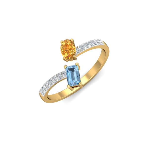 Aqua Sun Open Ring