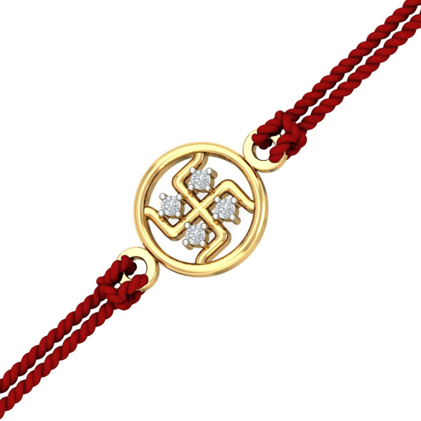 Diamond Swastika Rakhi