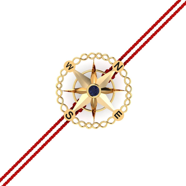 Compass Rakhi Pendant