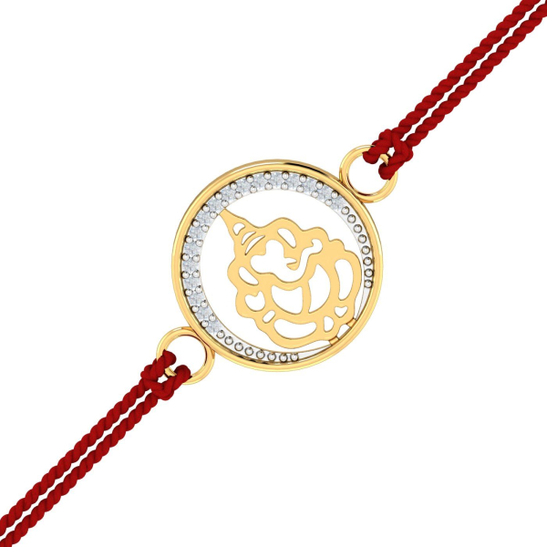 Ganesha Diamond Rakhi