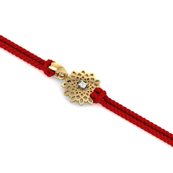 Abstract Diamond Rakhi cum Pendant
