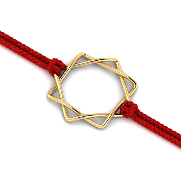 Entwined Gold Rakhi Cum Pendant