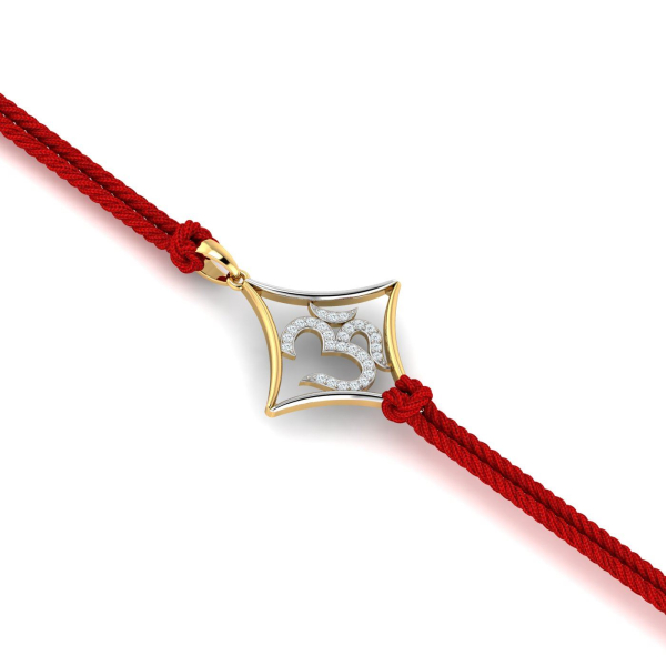 Om Diamond Rakhi cum Pendant