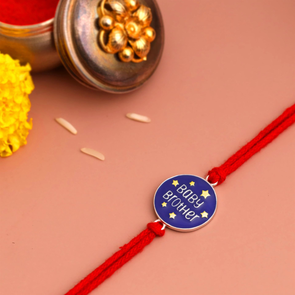 Baby Brother Silver Rakhi