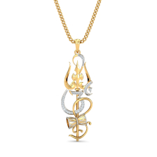 Om Shambhu Damru Pendant