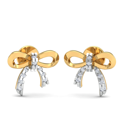Ribbon Stud Earrings