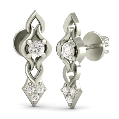 The Charming Solitude Stud Earrings
