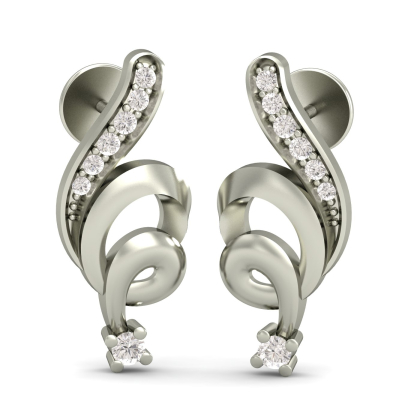 Spiral Drool Stud Earrings