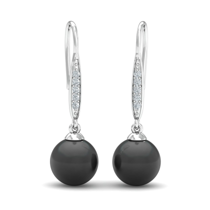 Noir Pearl Earrings