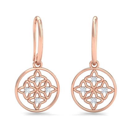 Samara Rose-Gold Hooped Earrings
