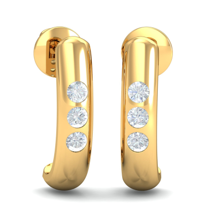 Bilge J-Hoop Earrings