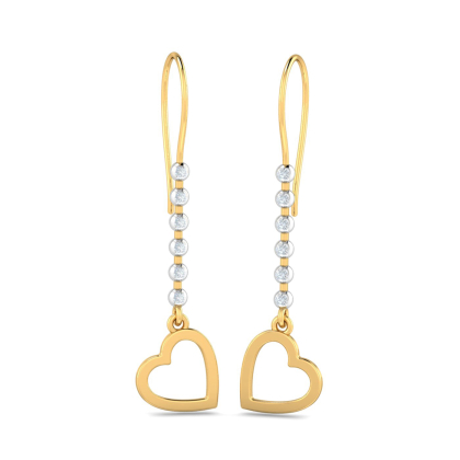 Ece Heart Hook Earrings