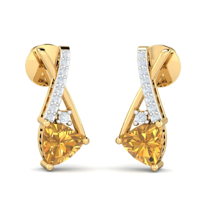 Emine Citrine Earrings